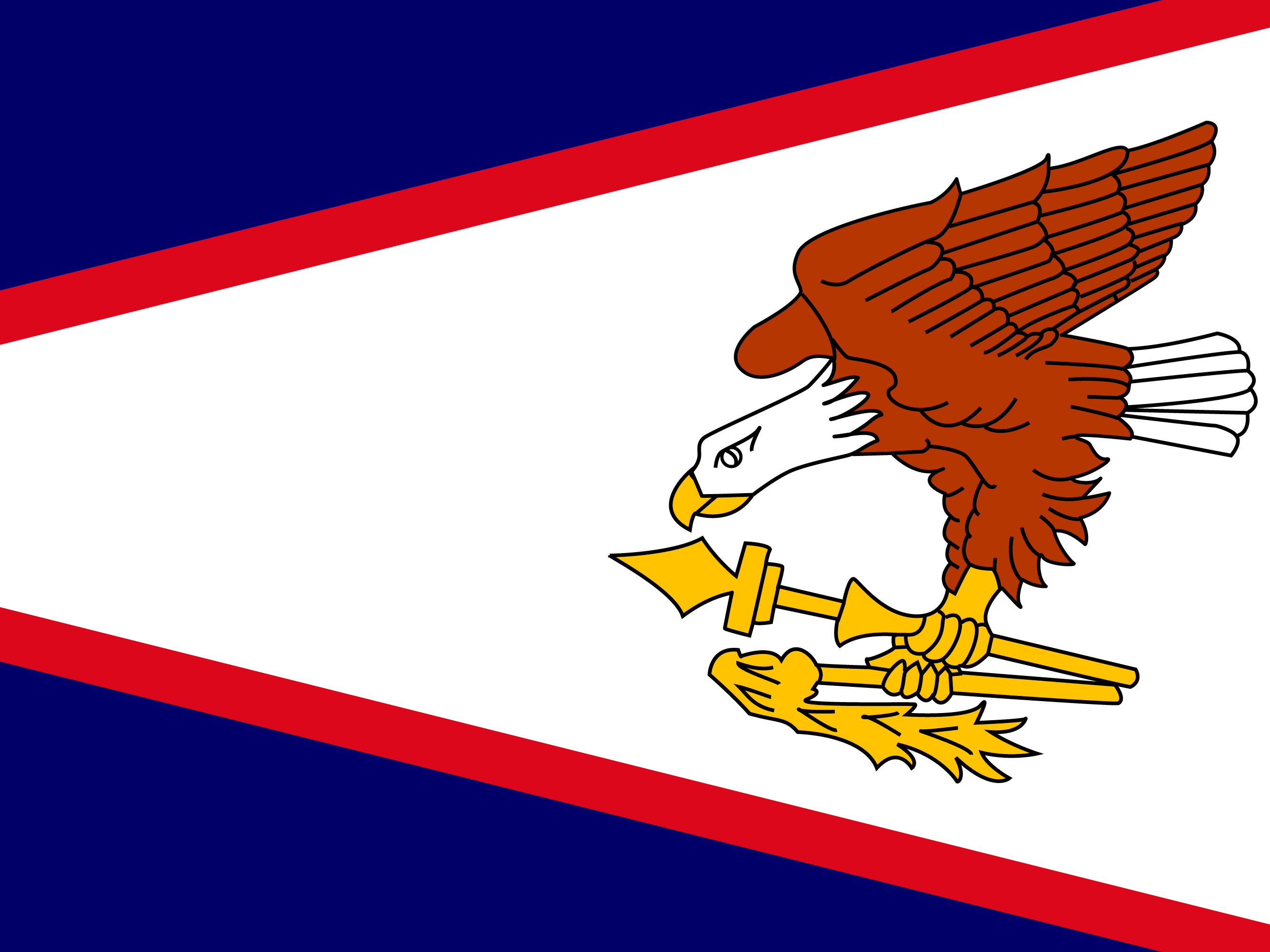 Bandera de Samoa Americana