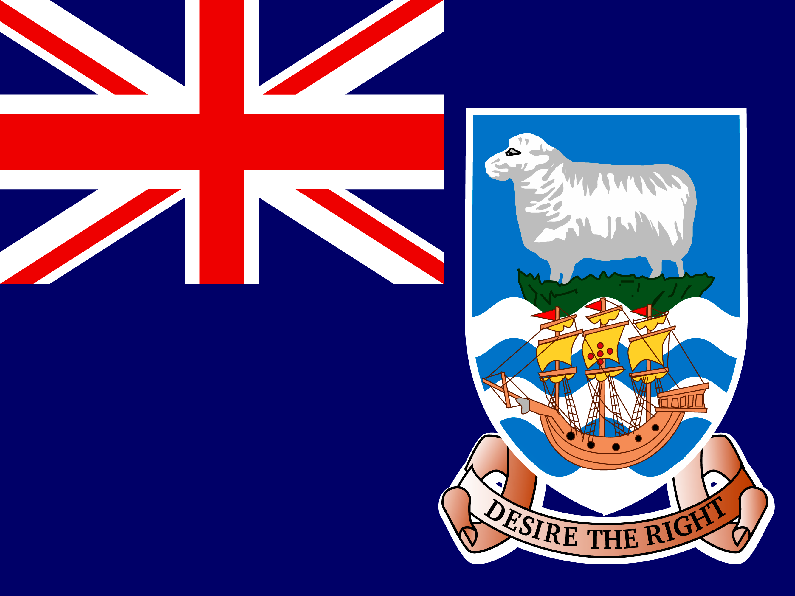 Bandera de Islas Malvinas