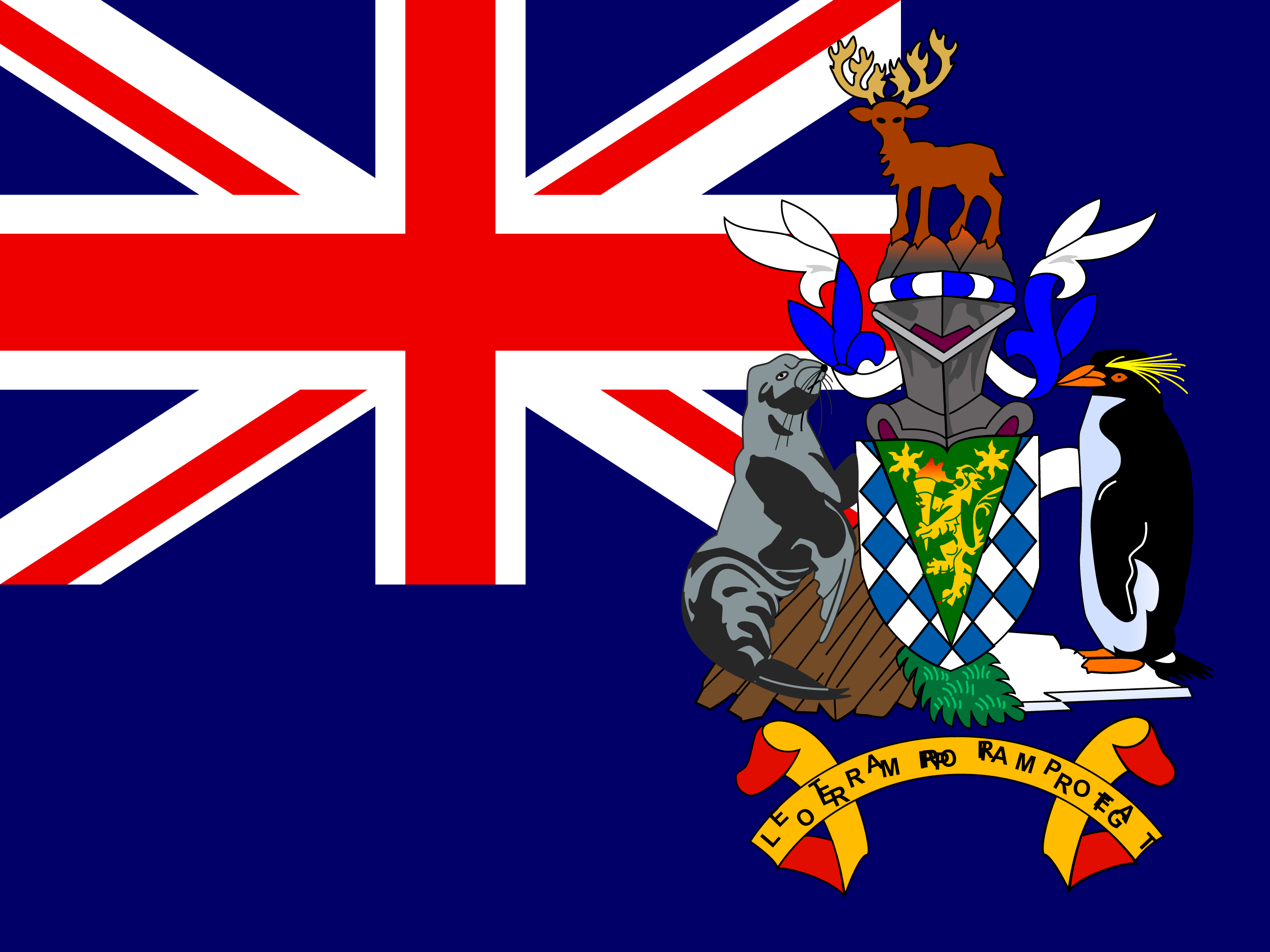 Bandera de Georgia del Sur y las Islas Sandwich del Sur