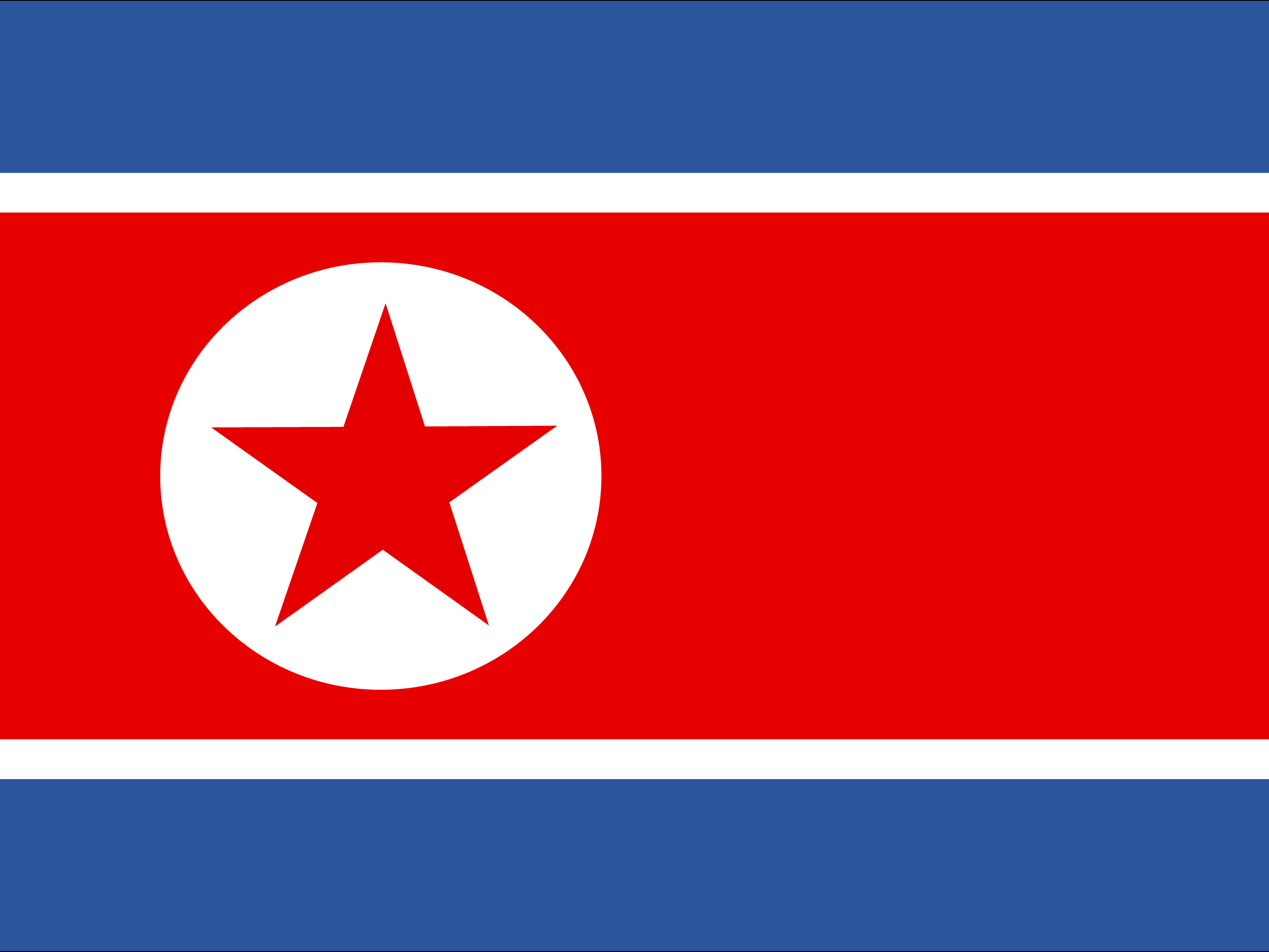 Bandera de Corea del Norte