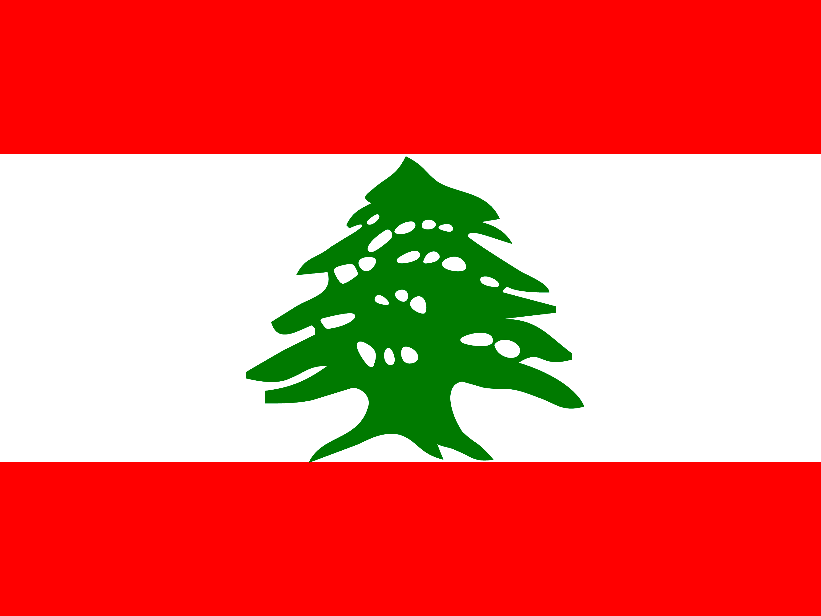 Bandera de Líbano