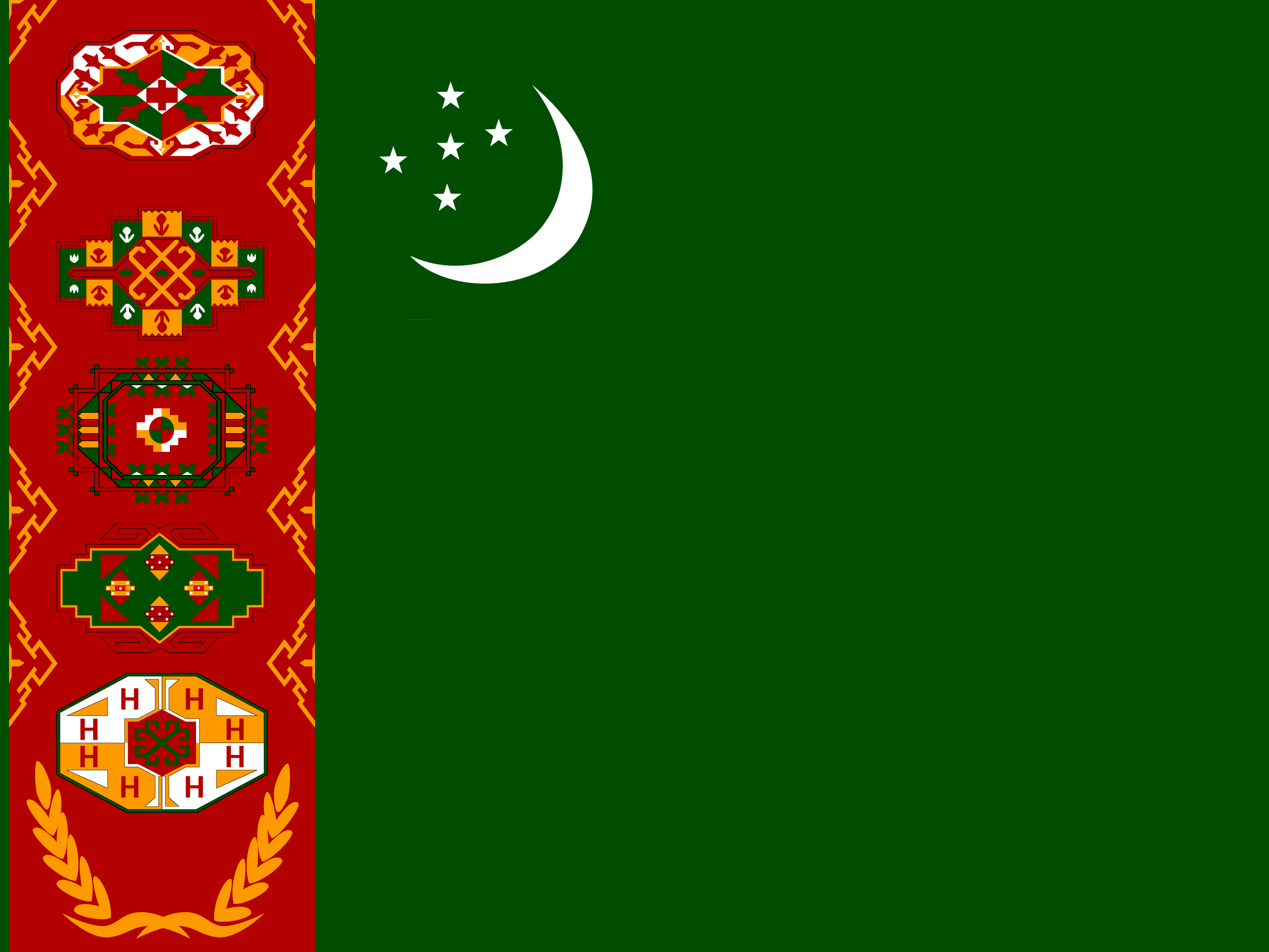Bandera de Turkmenistán