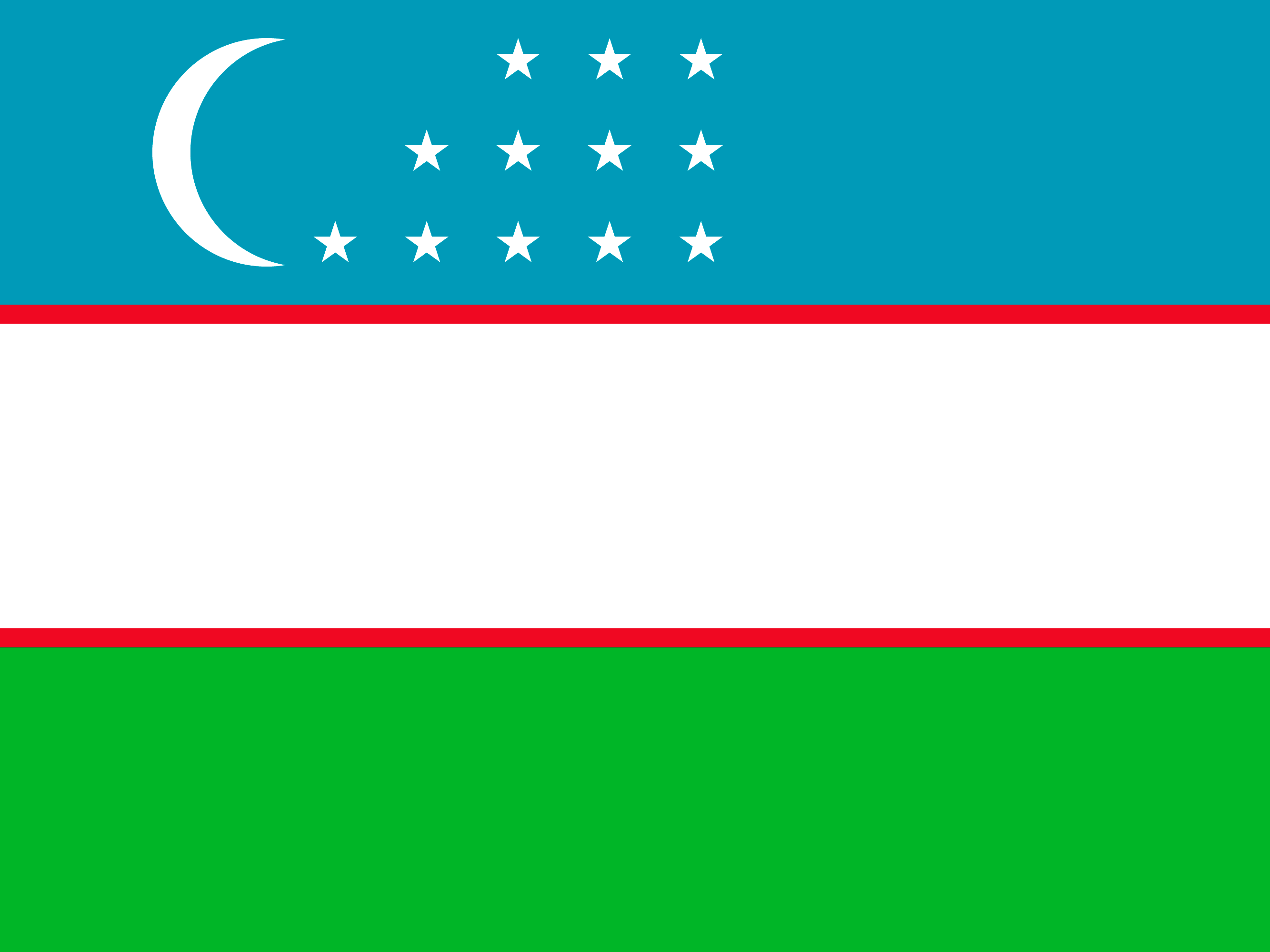 Bandera de Uzbekistán