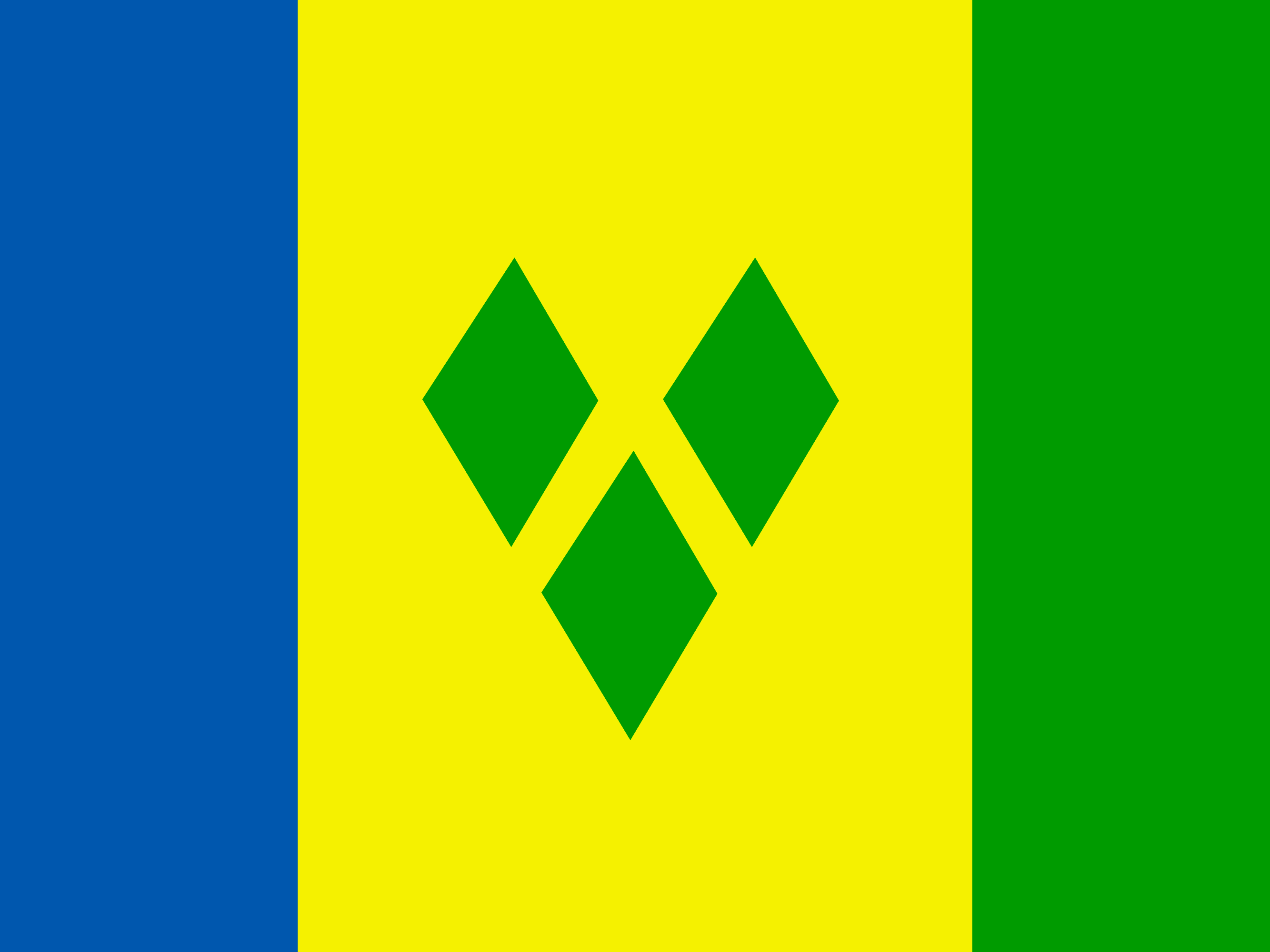 Bandera de San Vicente y las Granadinas