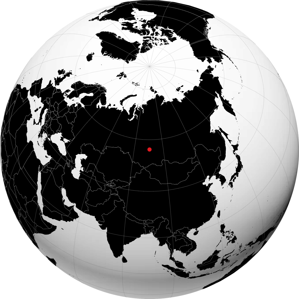 Achinsk en el globo