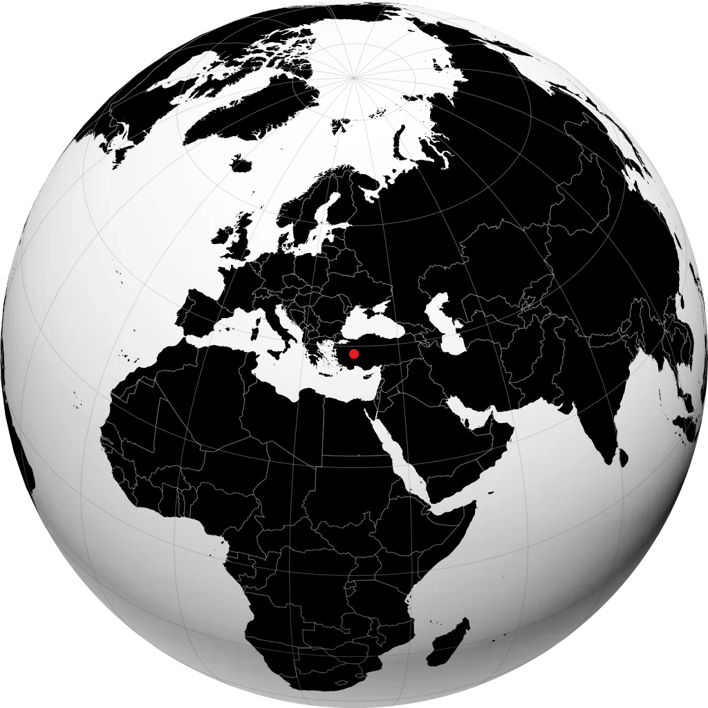 Afyonkarahisar en el globo