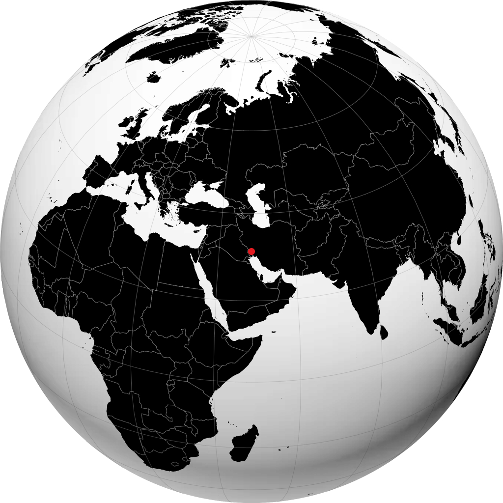 Ahvaz en el globo