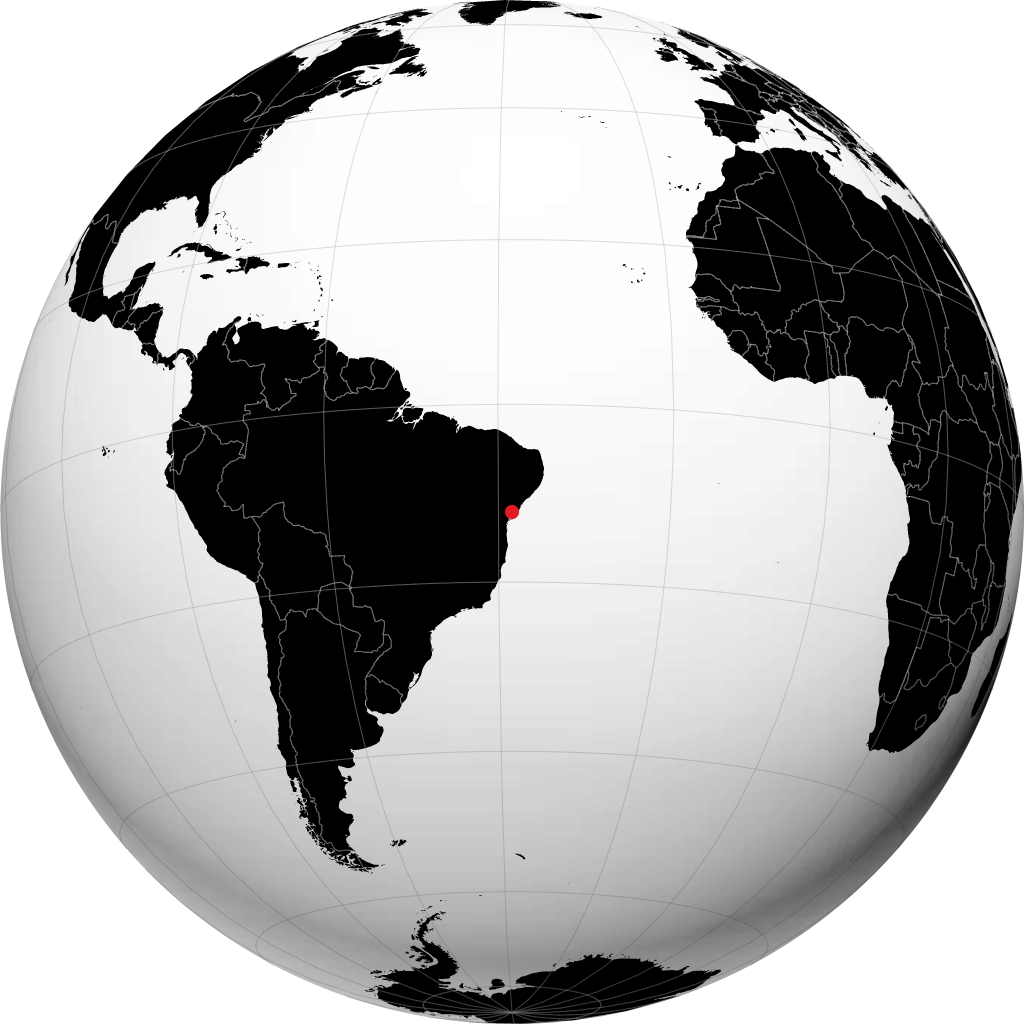 Alagoinhas en el globo