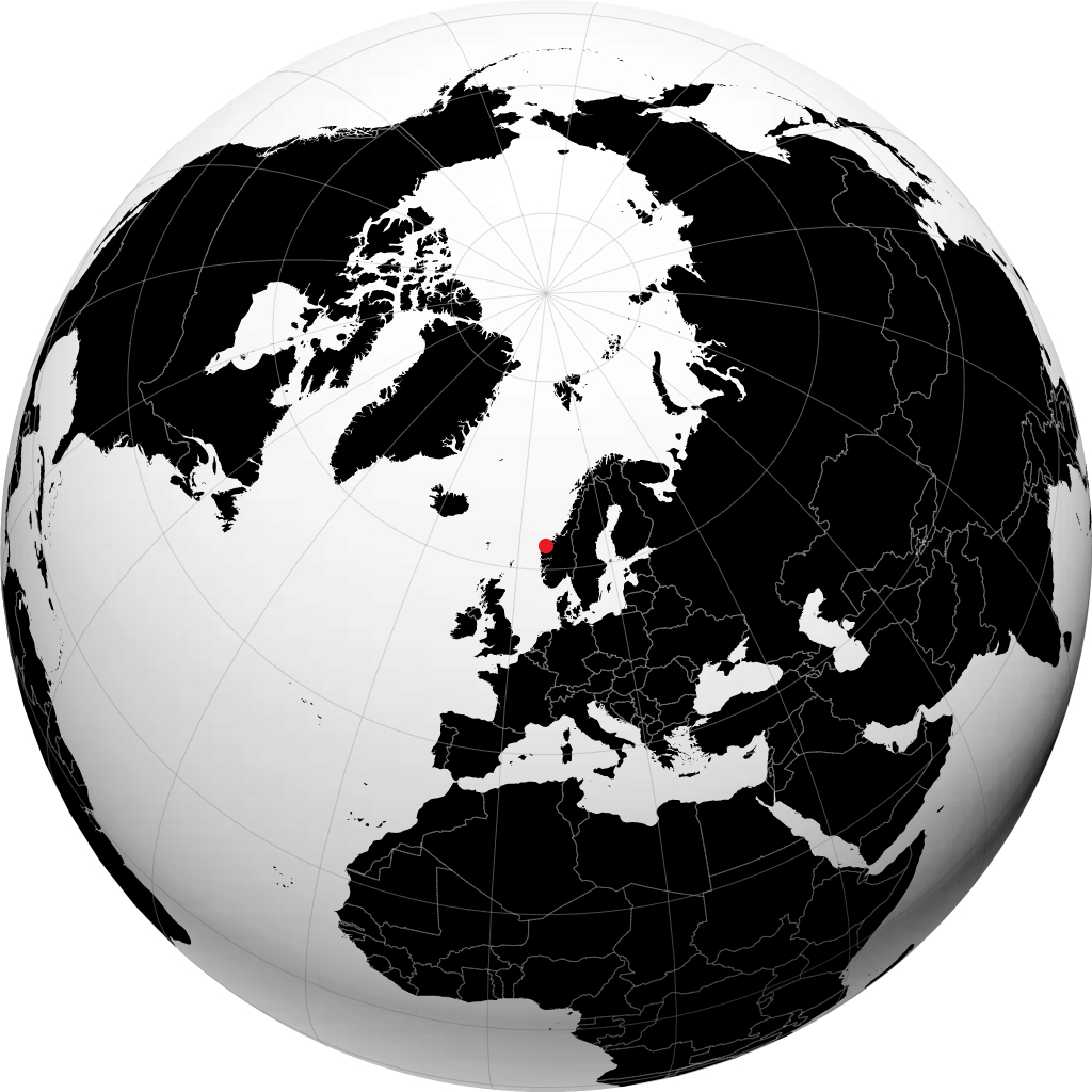 Ålesund en el globo