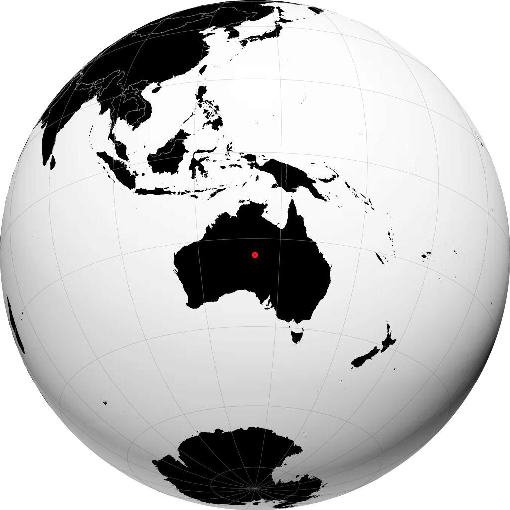 Alice Springs en el globo