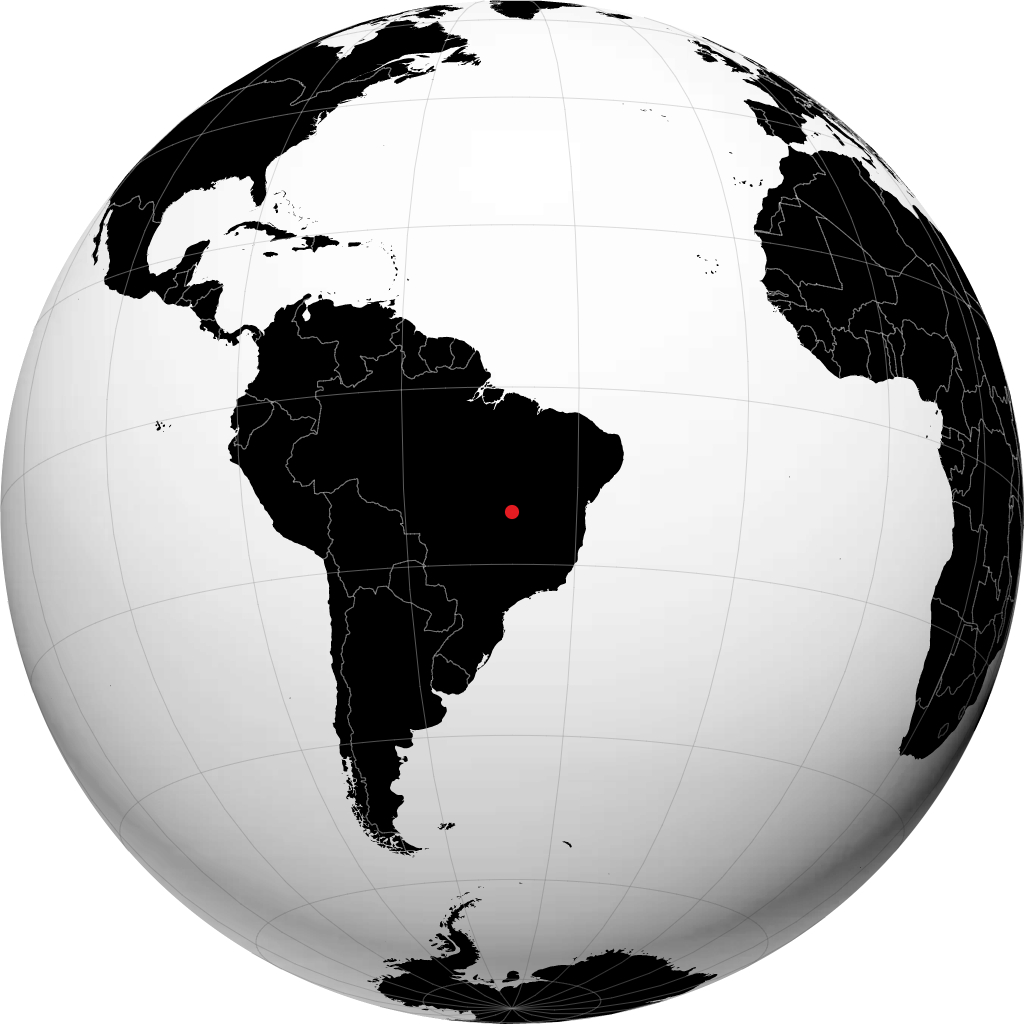 Alto Paraíso de Goiás en el globo