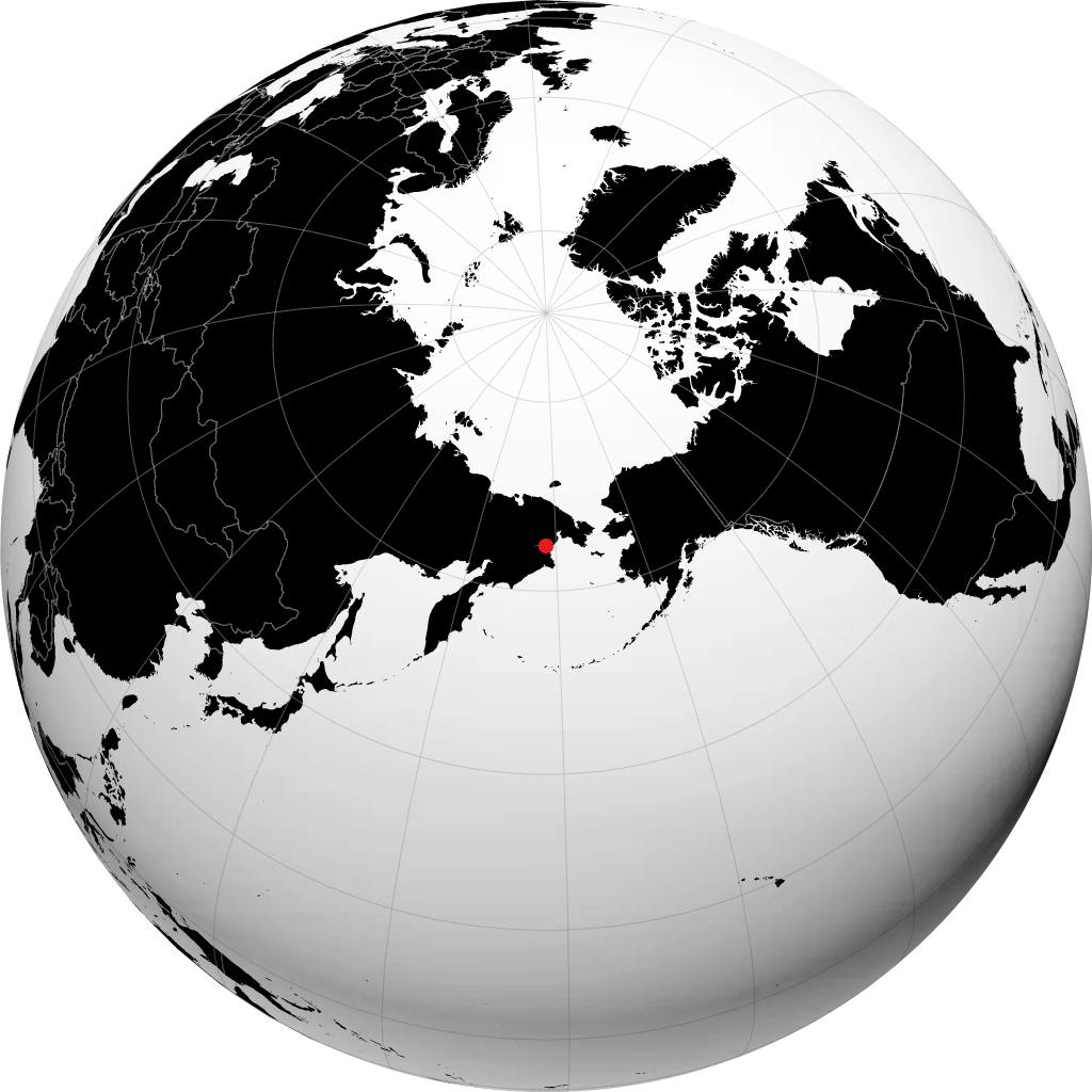 Anadyr en el globo