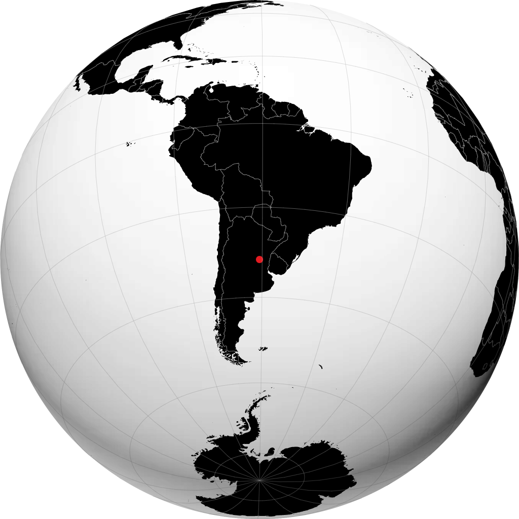 Santa Fe en el globo