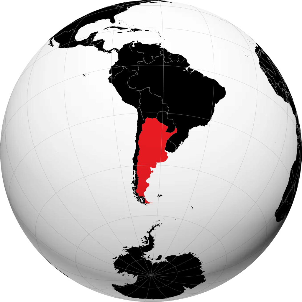 Argentina en el globo