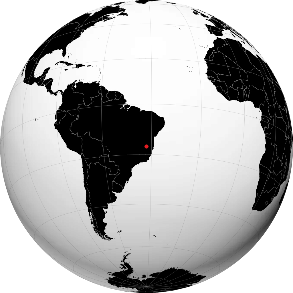 Araçuaí en el globo