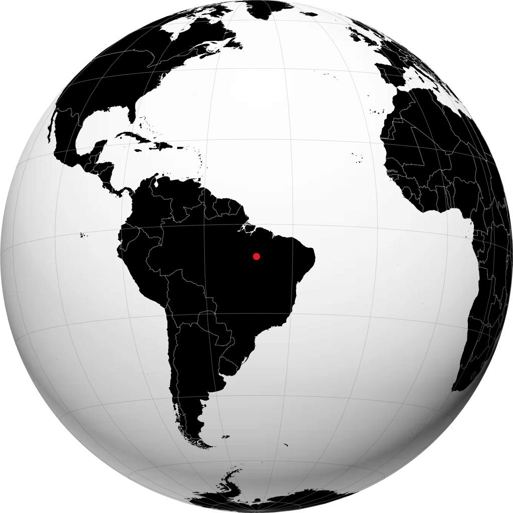 Araguaína en el globo
