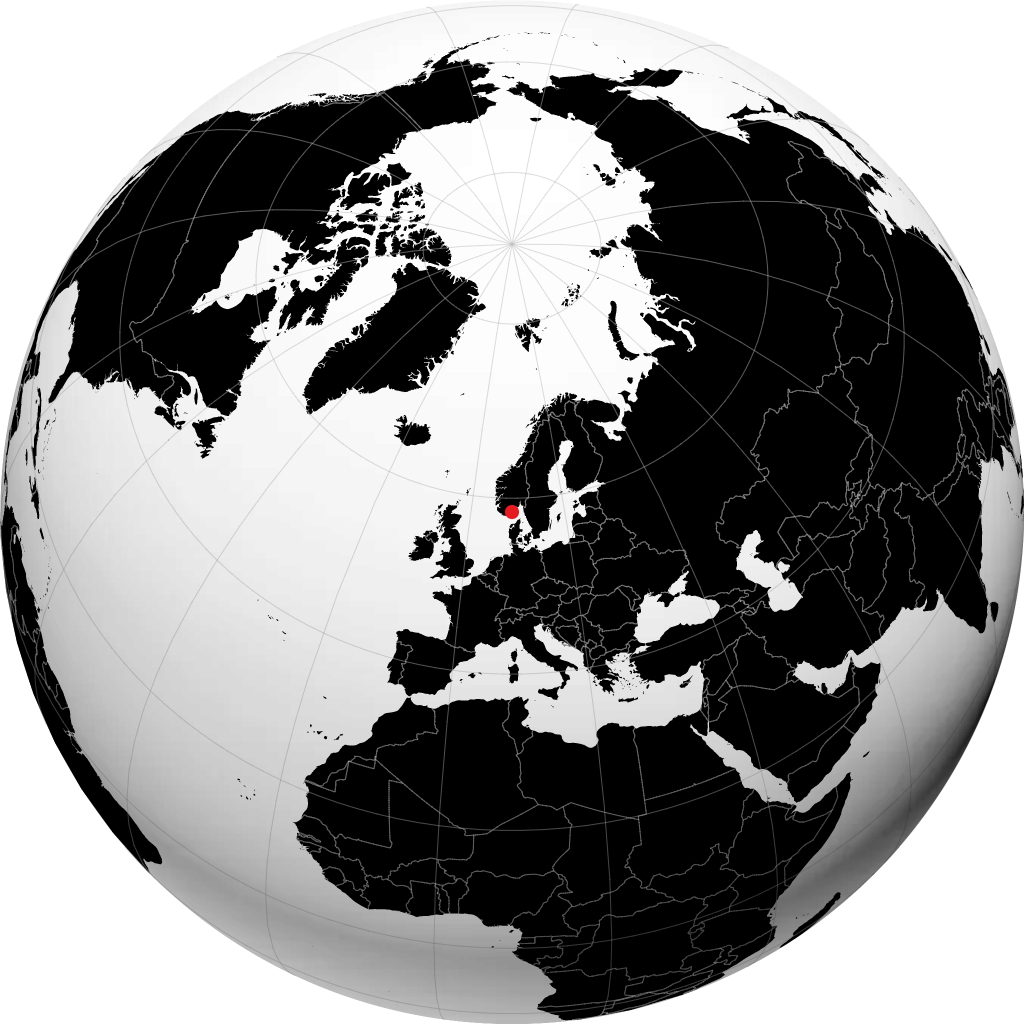 Arendal en el globo