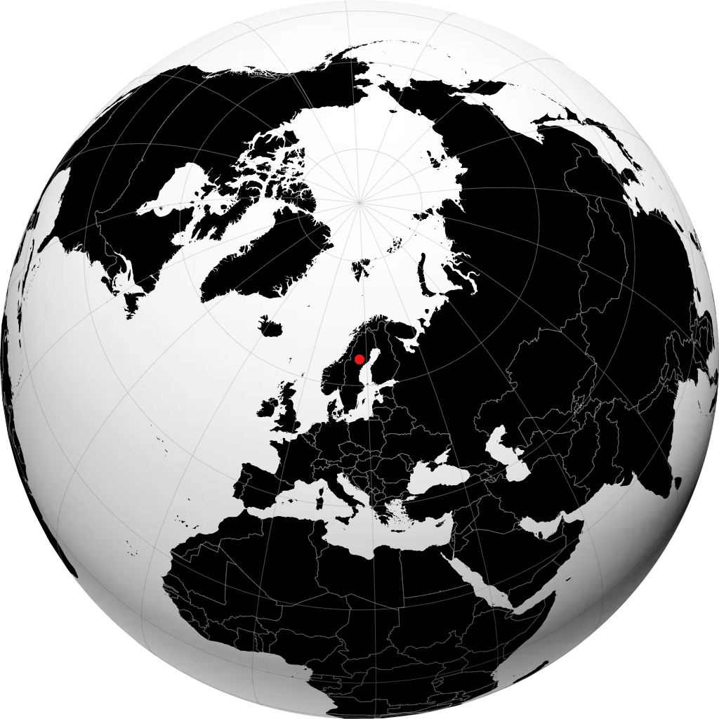 Åsele en el globo