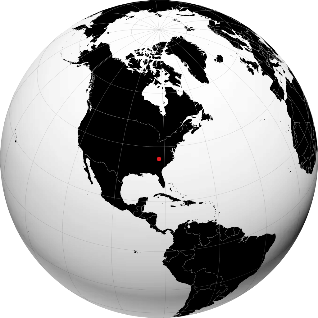 Asheville en el globo