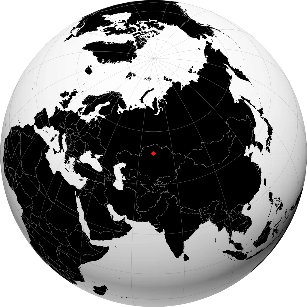 Atbasar en el globo