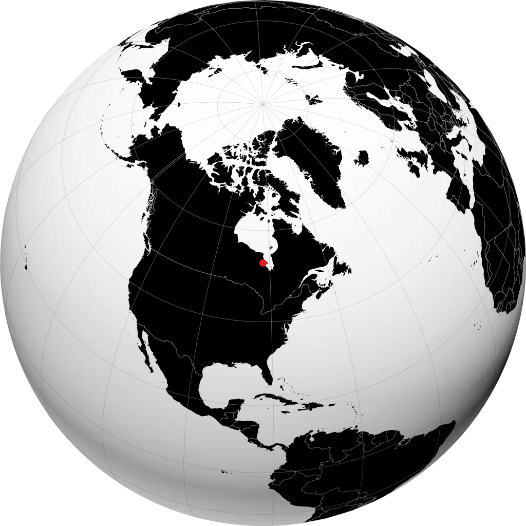 Attawapiskat en el globo