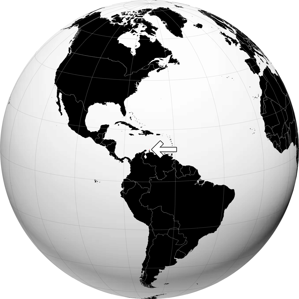 Aruba en el globo