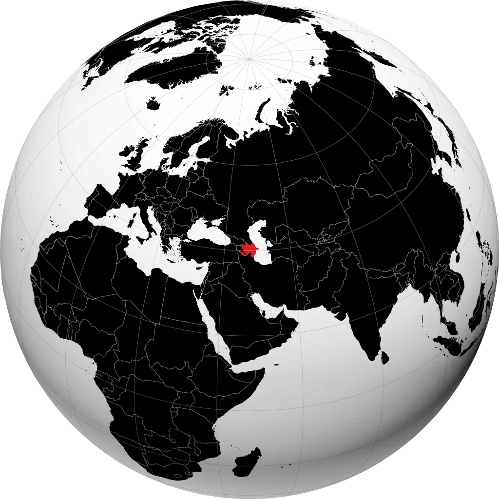 Azerbaiyán en el globo