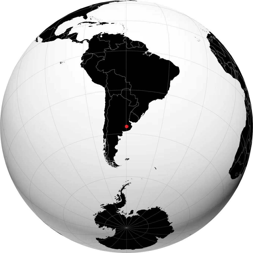 Azul en el globo