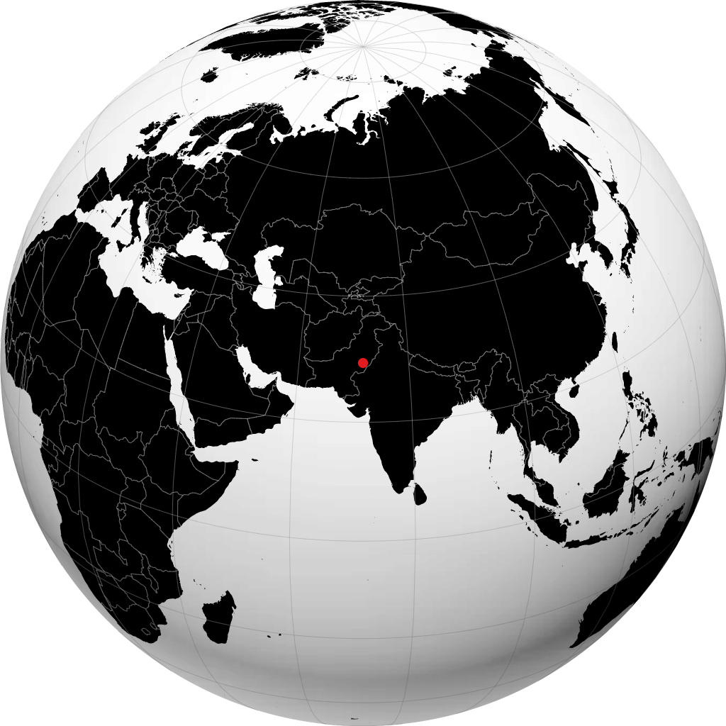Bahawalpur en el globo