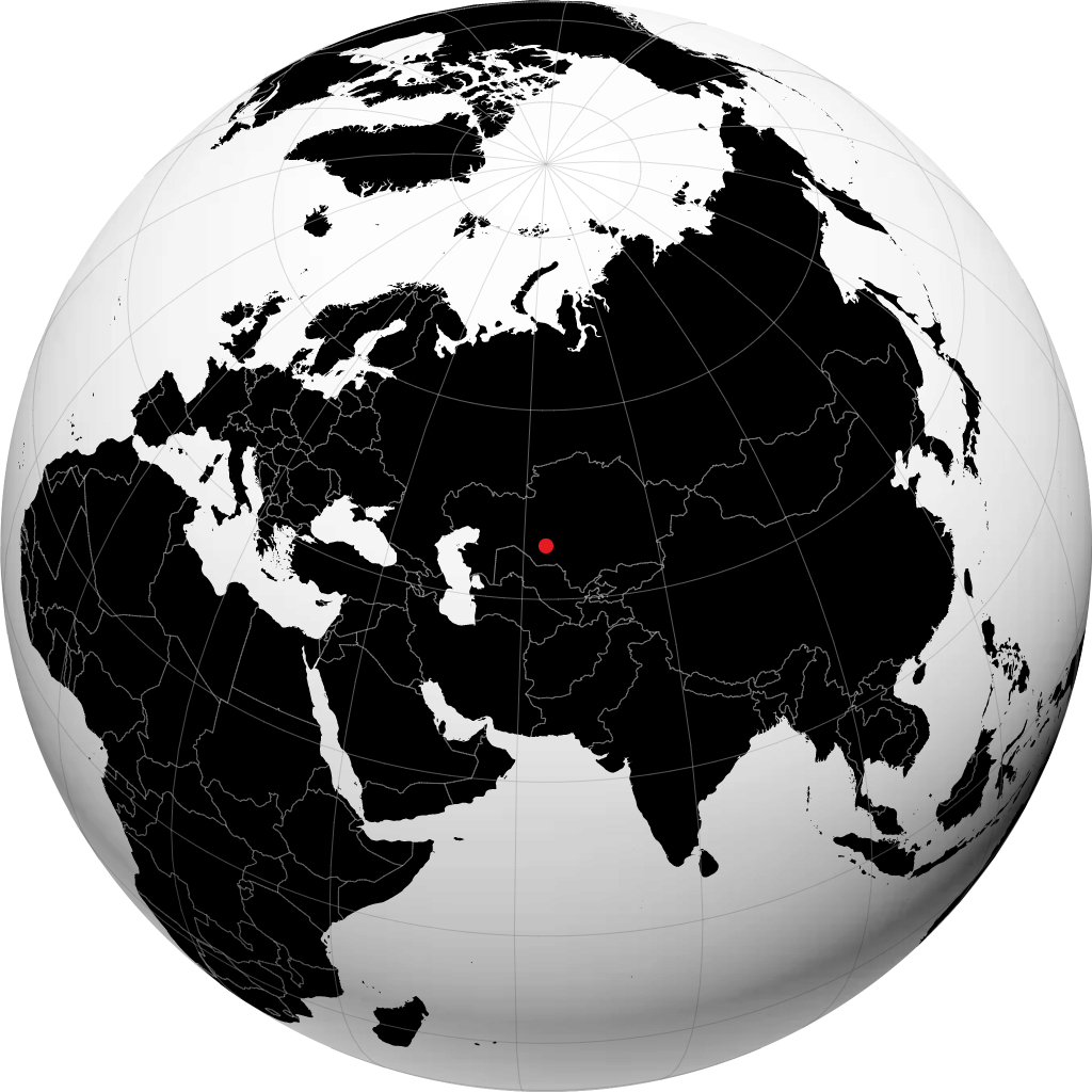 Baikonur en el globo