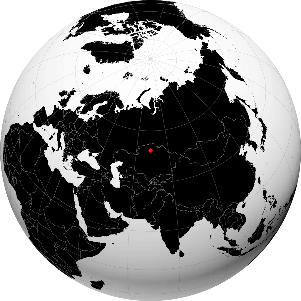 Balkashino en el globo