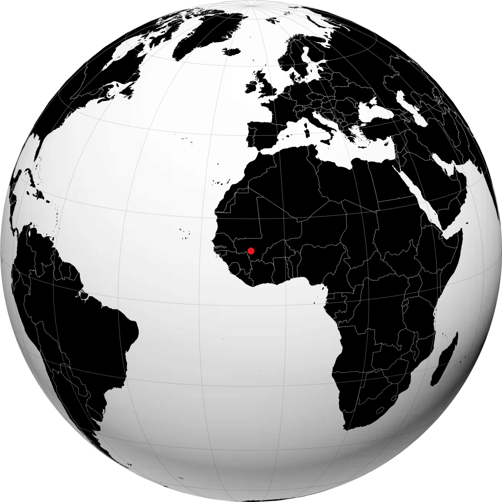 Bamako en el globo