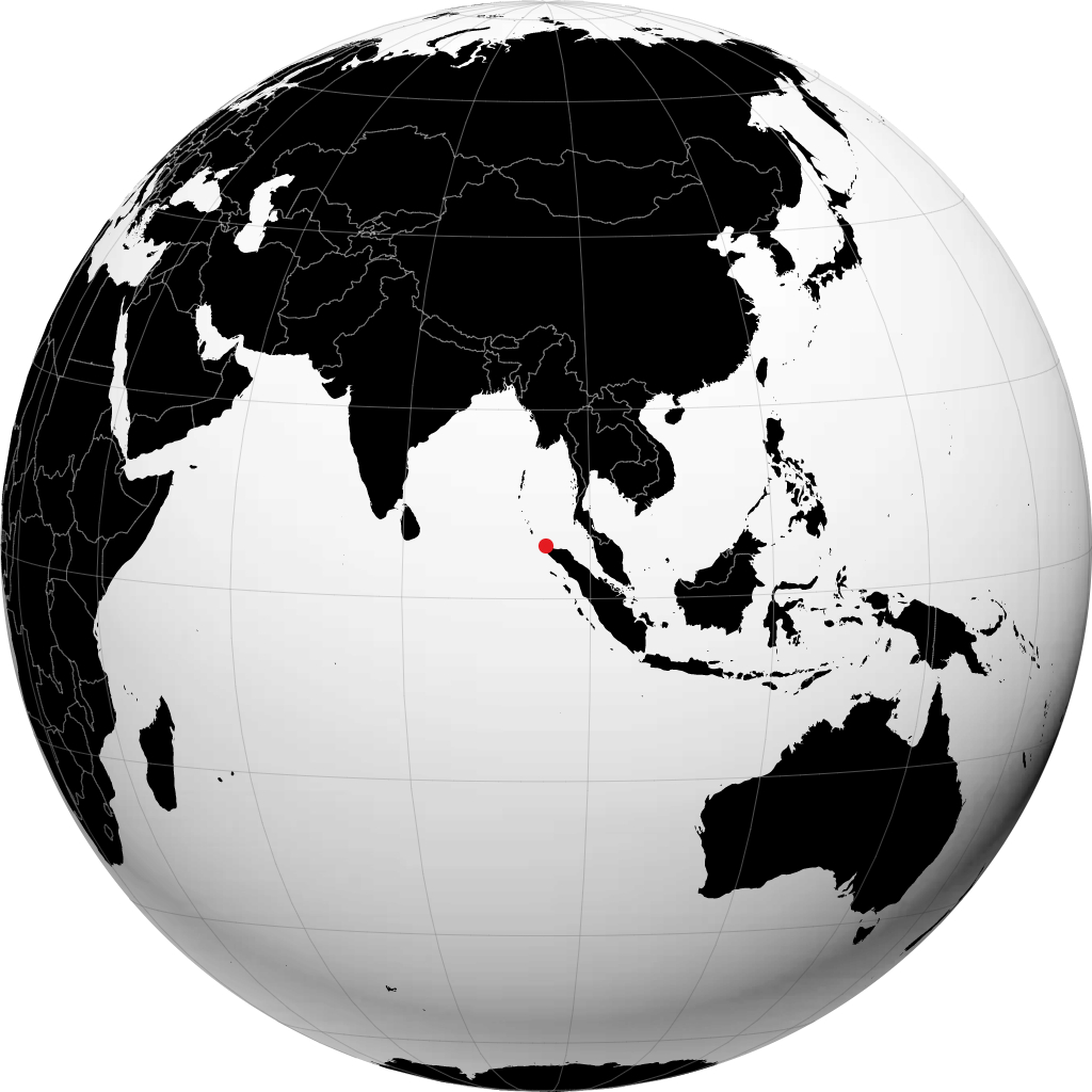 Banda Aceh en el globo