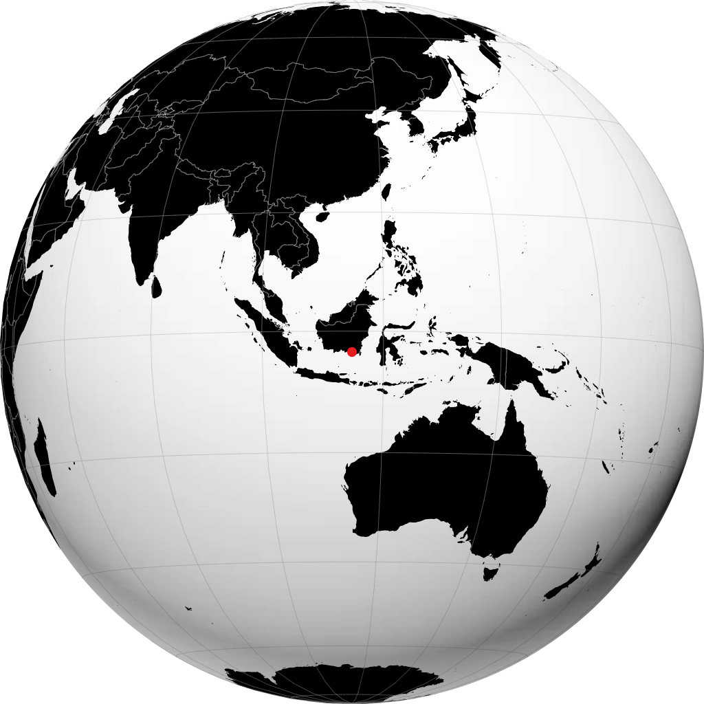 Banjarbaru en el globo