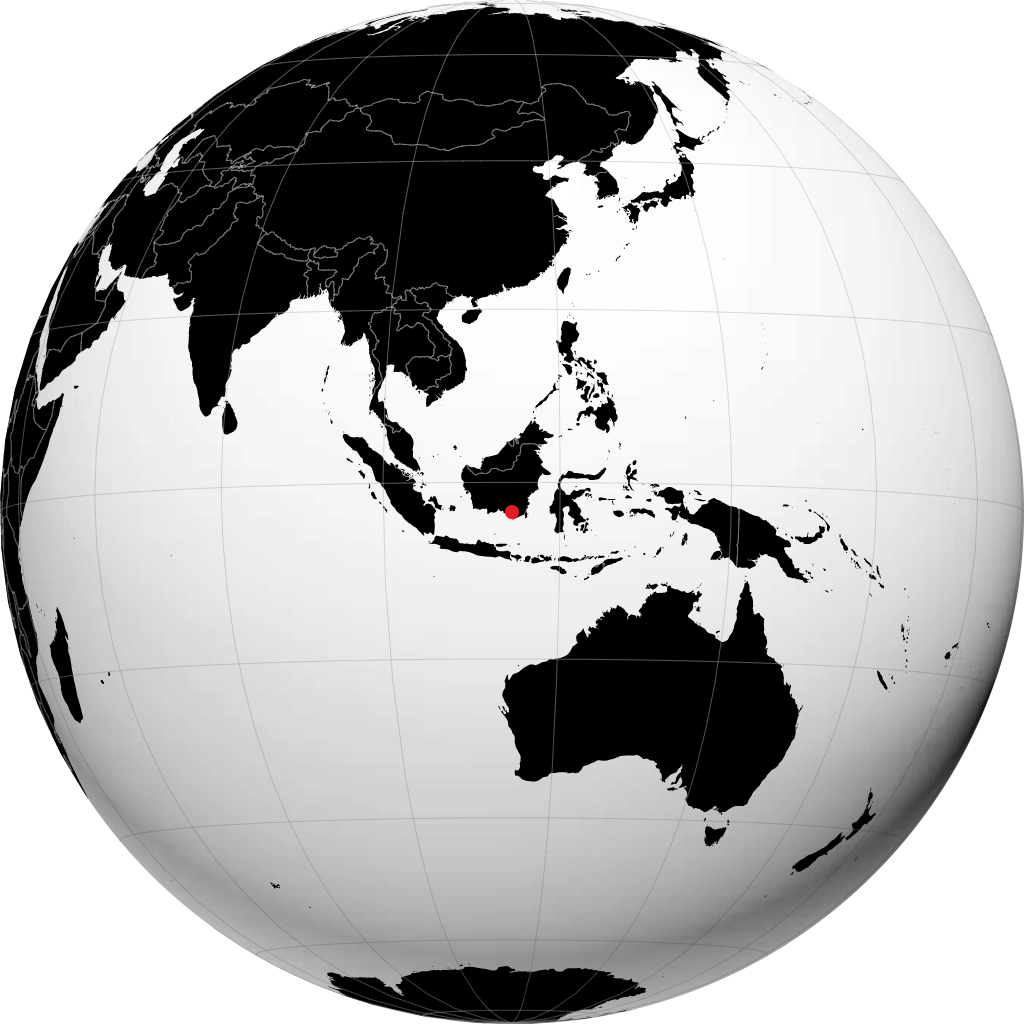 Banjarmasin en el globo
