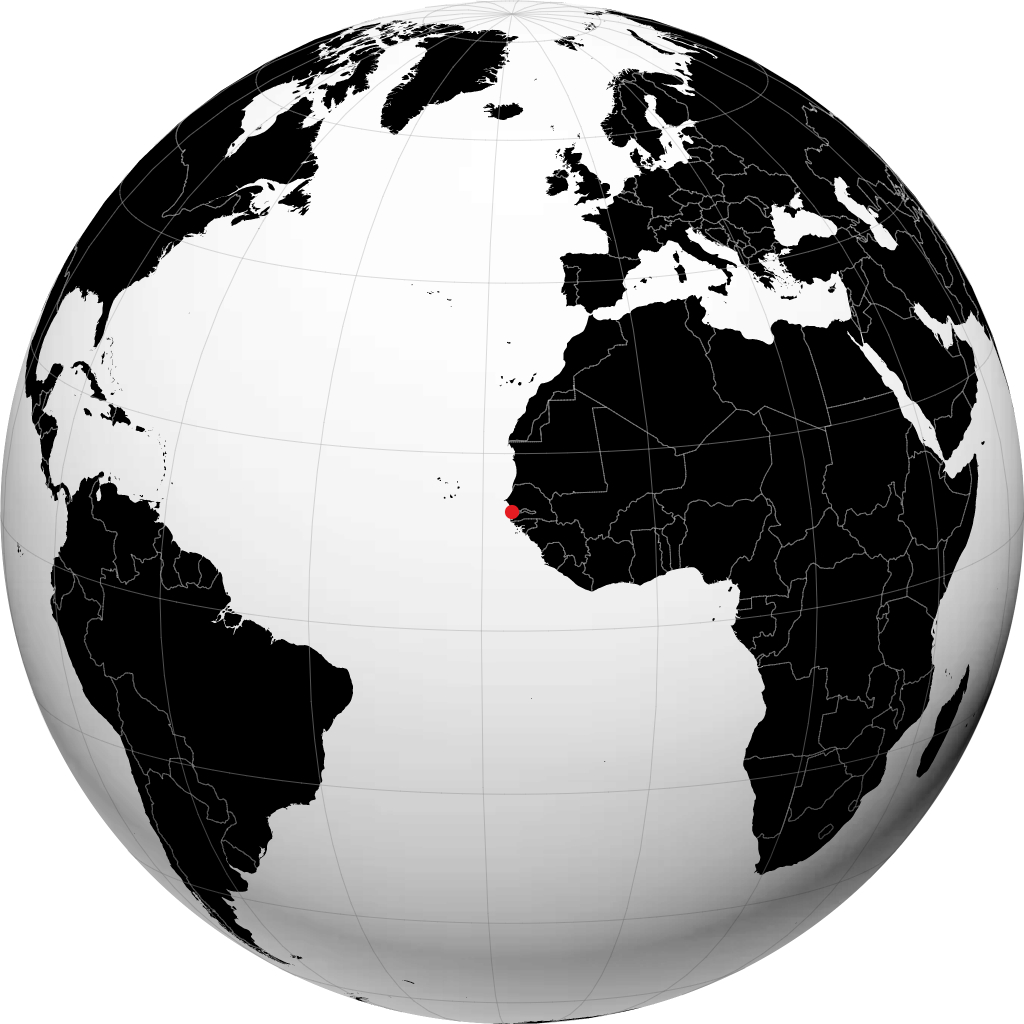 Banjul en el globo