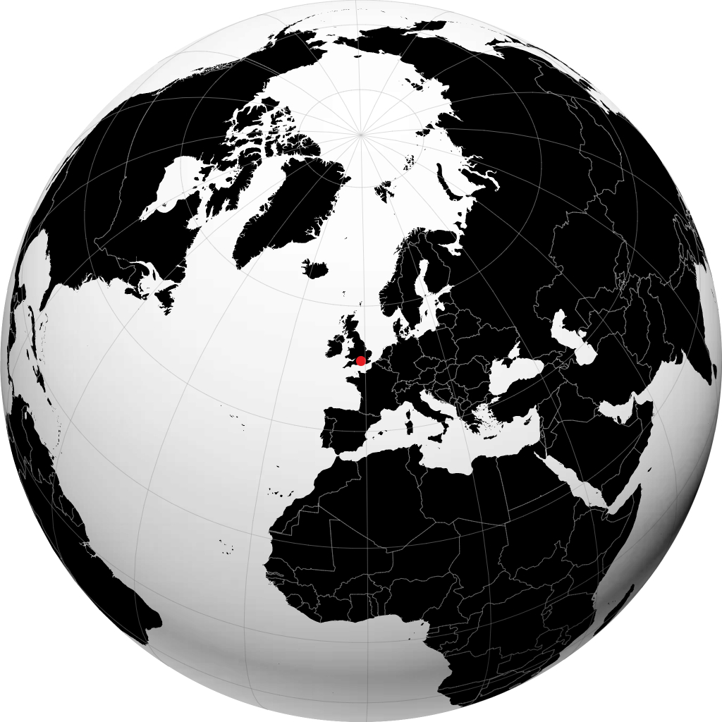 Basingstoke en el globo