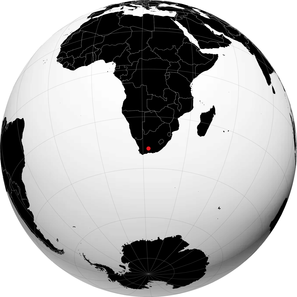 Beaufort West en el globo