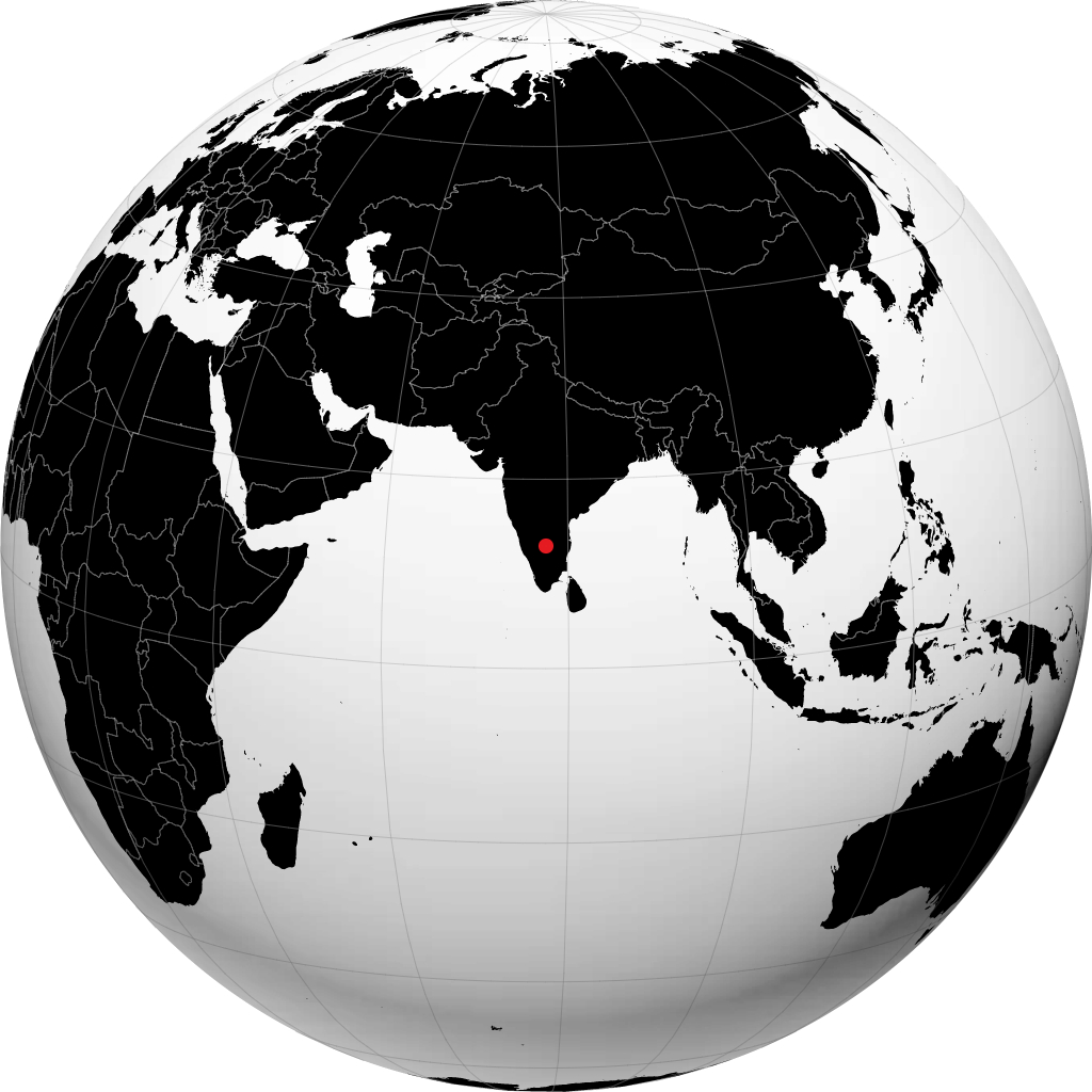 Bangalore en el globo