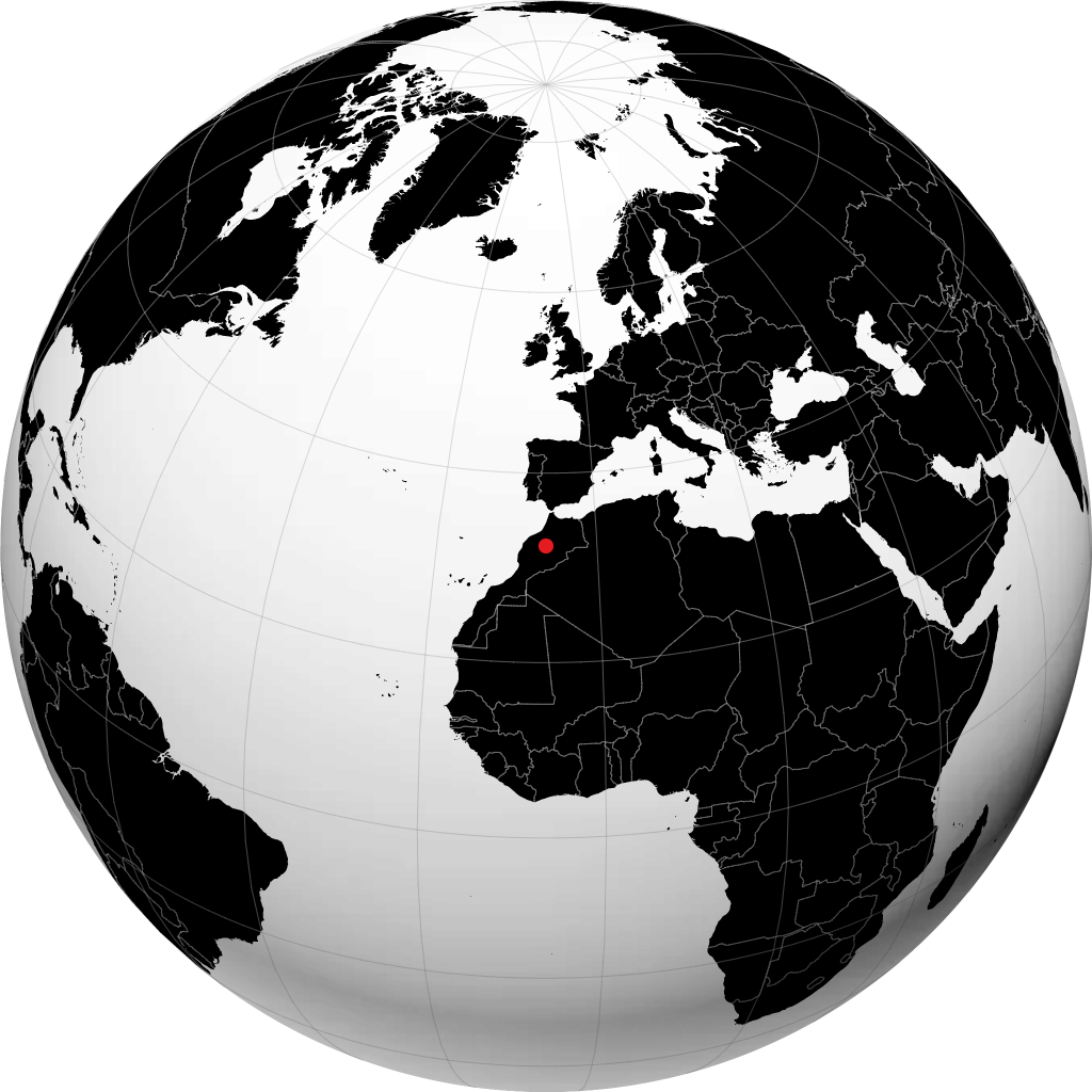 Beni Mellal en el globo