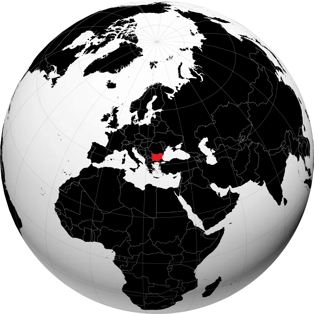 Bulgaria en el globo