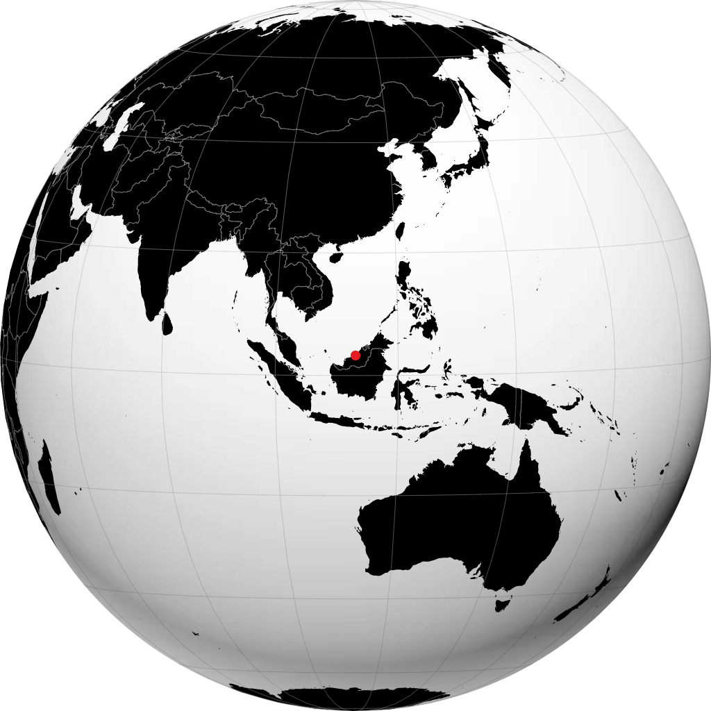Bintulu en el globo