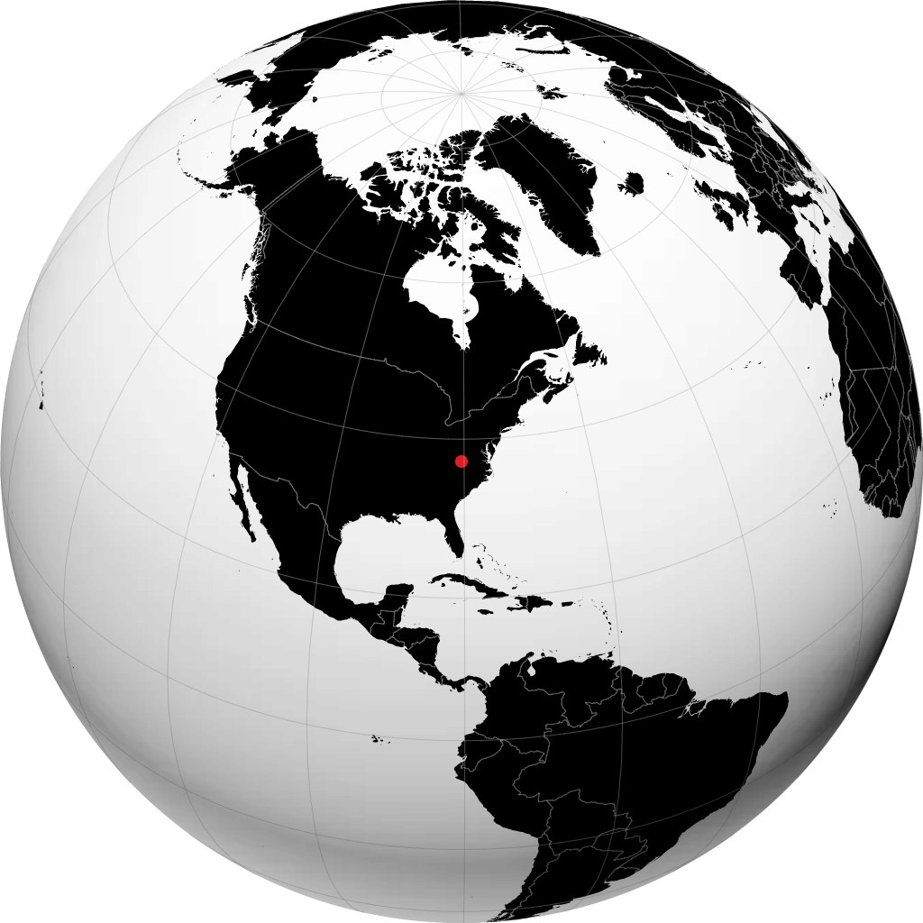Blacksburg en el globo