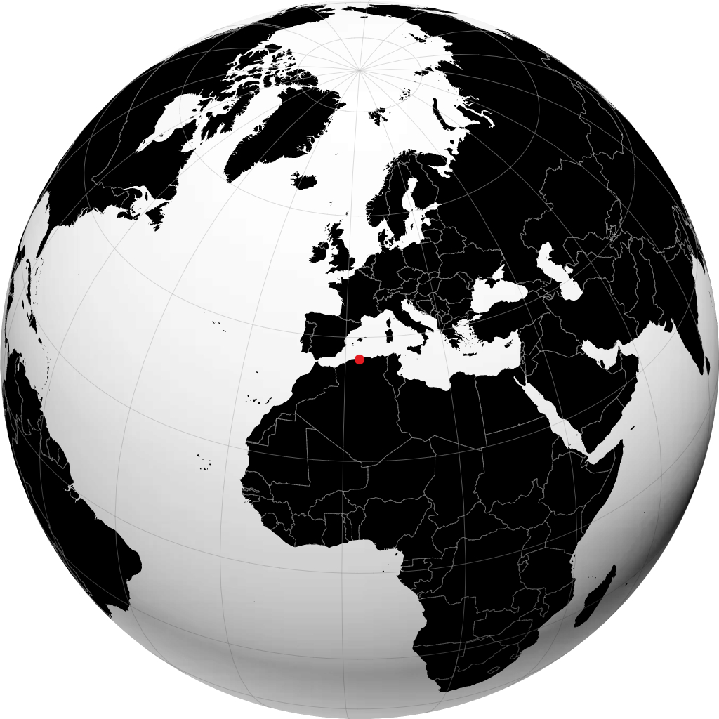 Blida en el globo