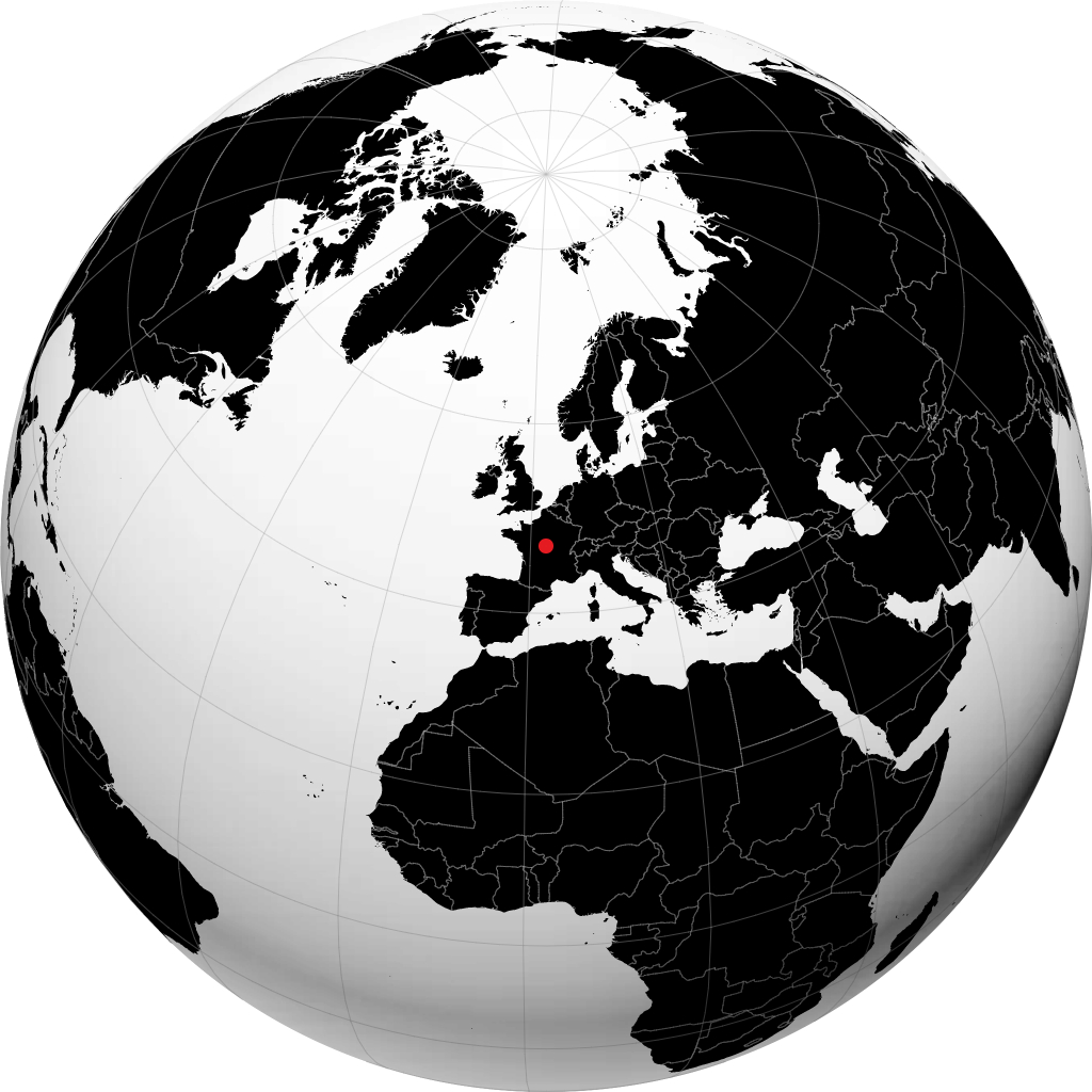 Bourges en el globo