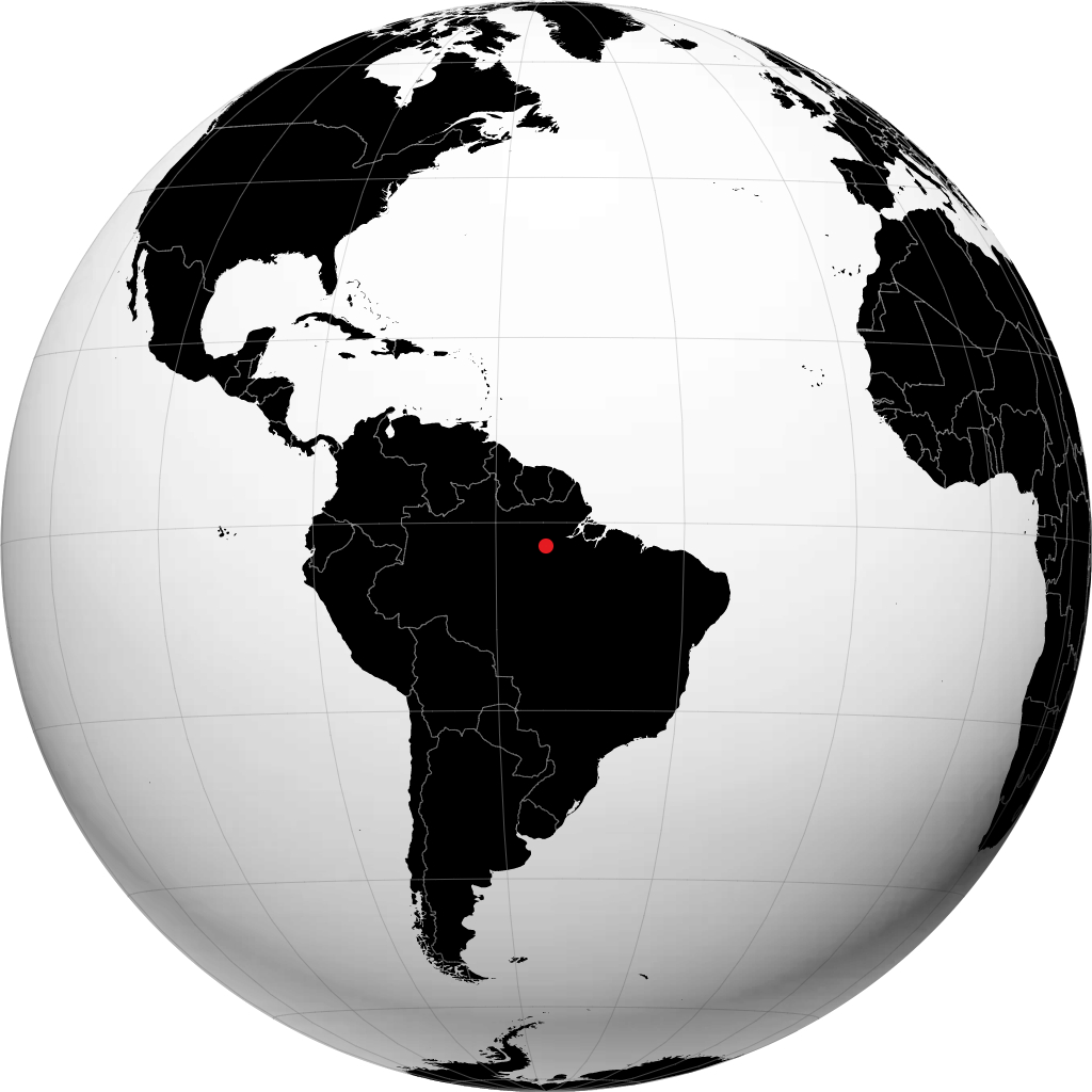 Santarém en el globo