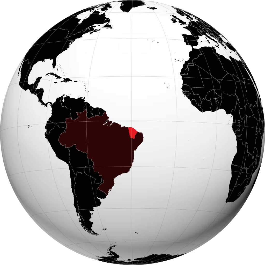 Estado de Ceará en el globo