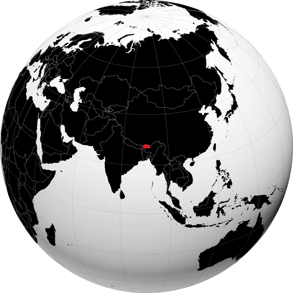 Bután en el globo