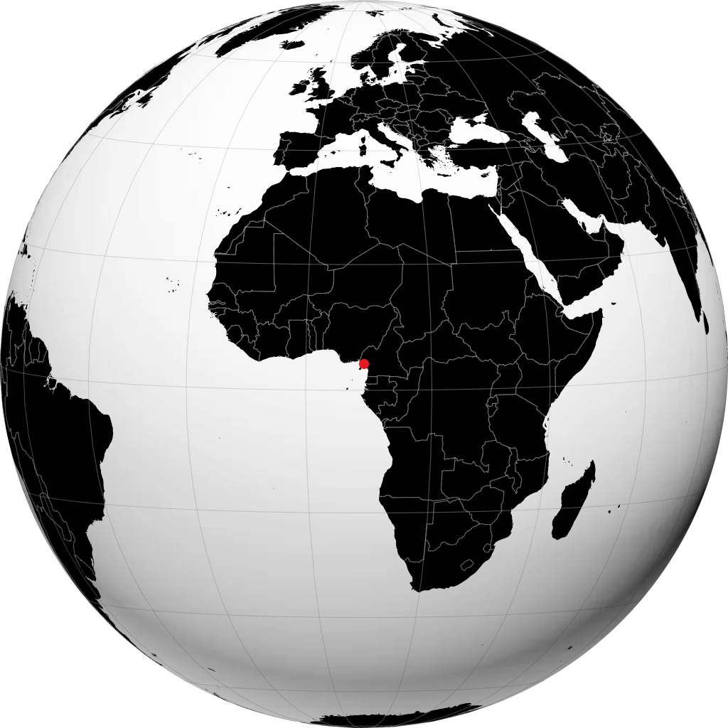 Buea en el globo