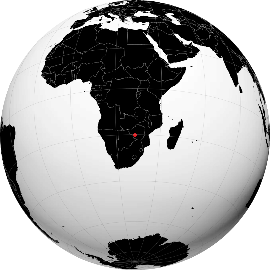 Bulawayo en el globo